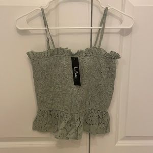 Lulus light green tank size XS NWTGS!!! Adorable!!